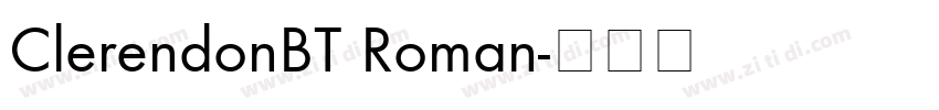 ClerendonBT Roman字体转换